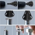 thumbnail image 5 of External Deburring Tool, Hexagon-Black-2pcs Chamfering Tool Stainless Steel High Speed ​​External Drill Deburring Tool Quickly Repairs Damaged Metal External Chamfer Deburring Tool, 5 of 5