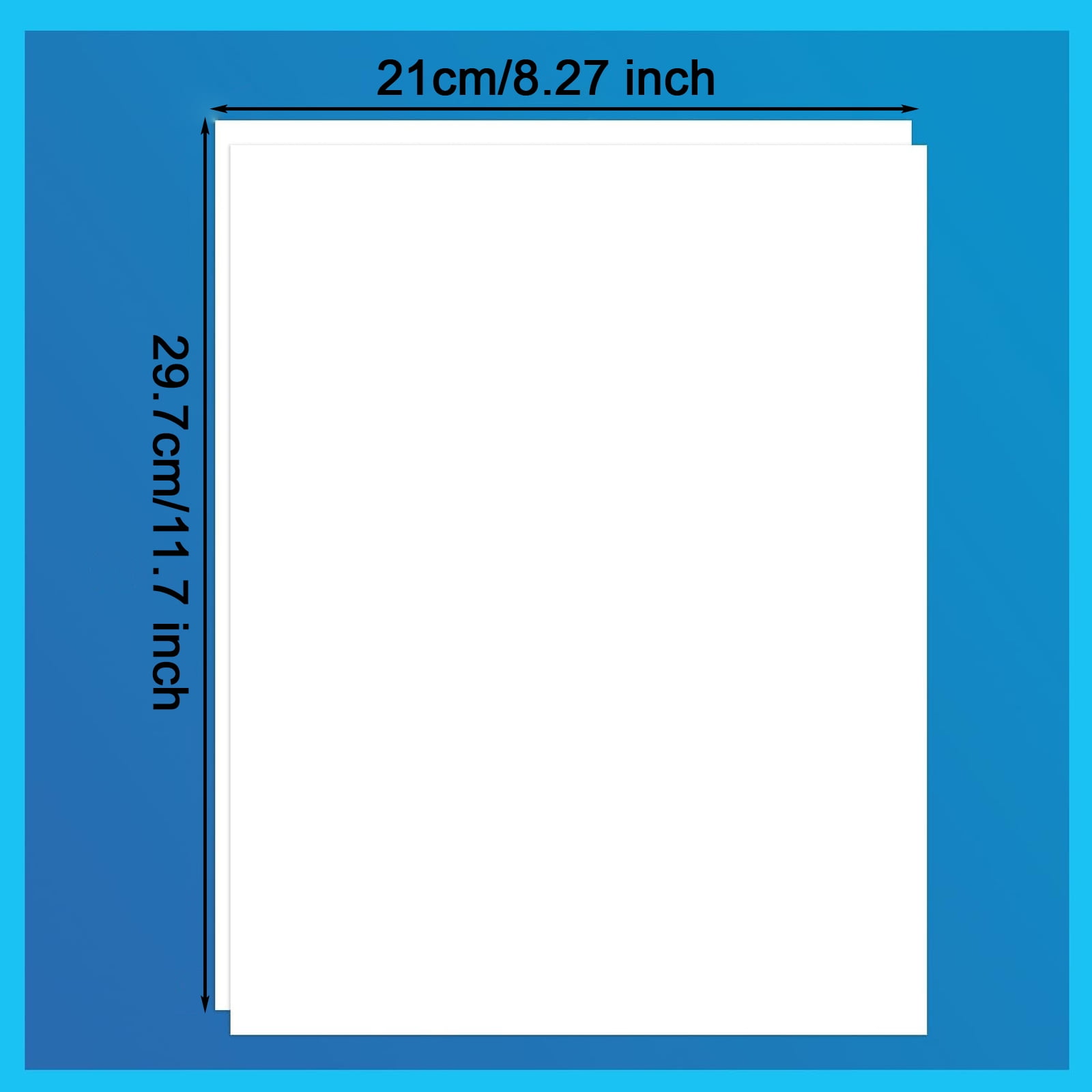 Inkjet printer sticker paper A4, 15 pieces vinyl self-adhesive sticker film, transparent inkjet printer vinyl film sticker paper for inkjet printer stickers