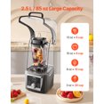 thumbnail image 4 of VEVOR 85 oz 1400W Blender for Smoothies Food Processing Blender for Kitchen, 4 of 9