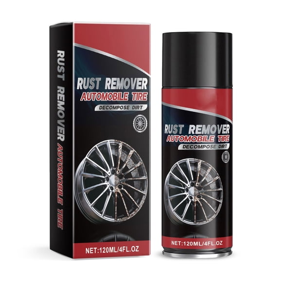 Car Rust Remover Spray For Tires And Motorcycles Apply Before Waxing Or Washing Effectively Cleans Wheels 4Oz Bottle