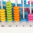 thumbnail image 4 of Kids Math Montessori Learning Toy - Plastic Add & Subtract Abacus with 90 Colorful Beads Cute Design (Random Color), 4 of 5