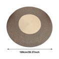 thumbnail image 2 of Rope Area Rug for Cats Synthetic Fibers Durable Washable Round Reversible Woven Tassel Soft Stylish Easy Clean Multiple Sizes for Home High Traffic Areas Cat Scratching, 2 of 4