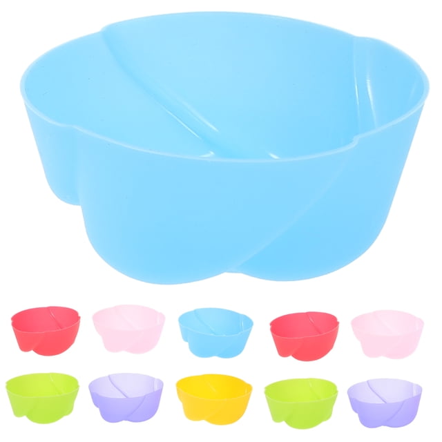 Miangastore 12pcs Silicone Rose Flower Shape Cake Decorating Mold Pudding Jelly Chocolate Mold Muffin Cup Handmade Cupcake Baking Tool (Random Color)