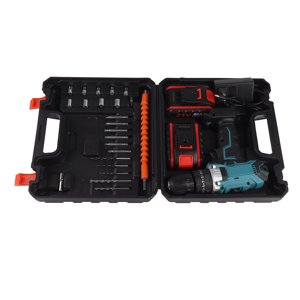 Perceuse à main électrique sans fil, kit de perceuse électrique légère multifonctionnelle US Connecteur 110-240V pour la réparation à domicile