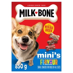 Milk-Bone Flavour Snacks Assorted Meat Flavours Crunchy Biscuit Dog Treats, Mini's