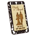 thumbnail image 2 of Custom Engraved Wooden Magnet Personalized Gift 10 Rustic Wedding Save The Date Wooden Magnet, 2 of 2
