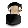 thumbnail image 2 of BLISSFUL STEP Women's Pointy Toe Block Heel Dress Mules Pumps Black 9, 2 of 8