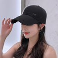 thumbnail image 4 of Baseball Hat Adjustable Extended Brim M Letter Decoration Sun Protection Sports Hat Summer Sports Supply, 4 of 10