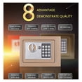 thumbnail image 3 of Mini Safe Key Password,Double Insurance Anti-theft Home Safe Deposit Box Fire Safe for Office ,Easy to Use, 3 of 4