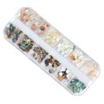 thumbnail image 4 of Thinsony Natural Conch Chip Nail Sticker Set High Brightness Nail Decals Kit Manicure Beauty Supplies 1 1Set, 4 of 6