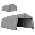 thumbnail image 1 of Outsunny 12' x 20' Garage Carport with Ventilation Windows, Grey, 1 of 10