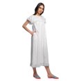 thumbnail image 3 of Moomaya Chemise de Nuit Imprimée pour Femme Mi-Mollet en Coton à Manches Courtes, 3 of 6