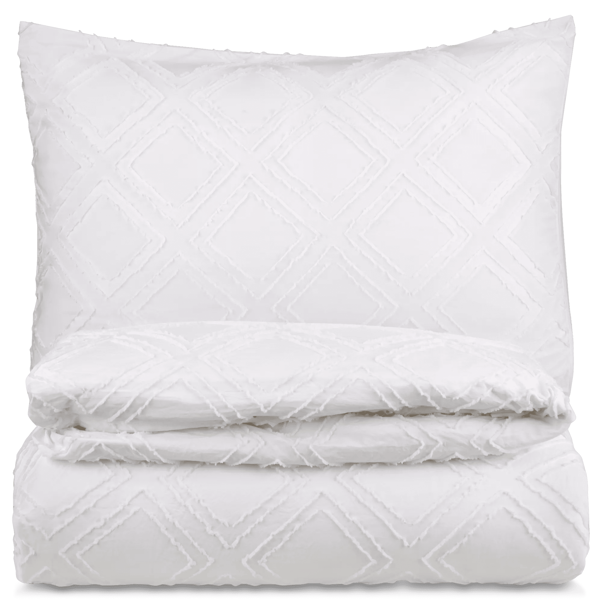 Bouclair White Obra - Duvet Cover Set Double