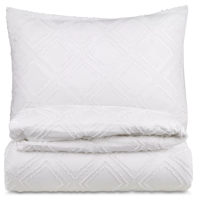 Bouclair White Obra - Duvet Cover Set Double