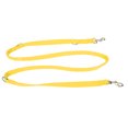 thumbnail image 4 of 2m Double Buckle Nylon Flexible Pet Dog Walking Leash Traction Rope with Chain(Yellow 2.5cm*200cm), 4 of 12