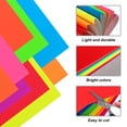 thumbnail image 3 of 10 Sheets Neon Paper 8"x11" 250gsm Fluorescent Bright Cardstock,Dark Orange, 3 of 6
