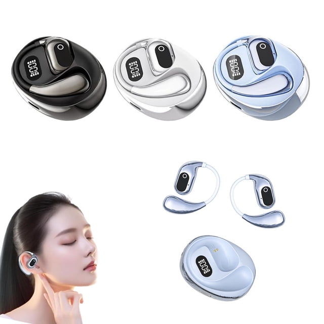 CHOK Écouteurs Traducteurs de Langues Traduction Écouteurs Bidirectionnels Traduction en Temps Réel en 75 Langues Écouteurs avec Application Bluetooth pour Voyage Affaires