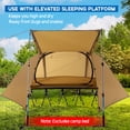 thumbnail image 3 of Tente pour 1 Personne, Tente de Randonnée Légère à Double Couche, Peut Être Utilisée avec une Plateforme de Couchage Surélevée, Lit de Camp pour 4 Saisons, 3 of 8