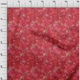thumbnail image 3 of oneOone Velvet Red Fabric Abstract Floral Sewing Material Print Fabric By The Yard 58 Inch Wide, 3 of 4