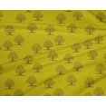 thumbnail image 4 of oneOone Polyester Lycra Medium Yellow Fabric Floral & Flying Swan Block Sewing Material Print Fabric By The Yard 56 Inch Wide, 4 of 4