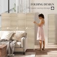 thumbnail image 4 of HOMCOM 6 Ft Folding Room Divider, Privacy Screen for Home Office Bedroom, 4 of 10