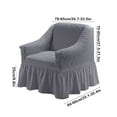 thumbnail image 3 of Stretch Wing Chair Slipcovers,Pleated Ruffled Skirt Armchair Slipcover,Stretch Slipcovers for Sofa,Seersucker Armchair Covers with Skirt Ruffle,Living Room Sofa Slipcover Furniture Protector, 3 of 8
