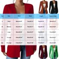 thumbnail image 3 of Vestes pour Femmes, Débardeurs Décontractés Réguliers Unis Confortables à Manches Longues à Col en V pour Femmes, Cadeaux pour Femmes, TG, 3 of 4