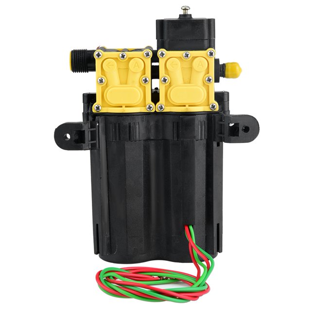 12V High Pressure Agricultural Electric Water Pump with Double Fan, Cast Steel and ABS Plastic, Dual Core Power Pump for Excellent Performance