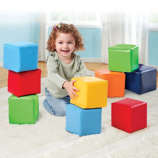 Blocs De Construction Souples Pour Enfants - Couleurs Pastel à Prix