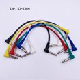 thumbnail image 1 of mmirethe 6 Pieces Effect Pedal Cable Electric Bass Cords Musical Stringed Audio Wire Line Replacement Repair Metal Connector Part 15cm 15cm, 1 of 6