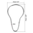 thumbnail image 3 of Unique Bargains Shower Curtain Ring Hooks Metal for Shower Rods Curtains Liners 25pcs, 3 of 4