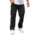thumbnail image 1 of Ceisia Men's Relaxed Straight Cotton Gift Cargo Multi-pocket Pants Soft Abrasion-resistant 3D Pockets Multi-Color, 1 of 5
