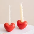 thumbnail image 4 of Home Decor Heart Shaped Candlestick Valentines Day Ceramic Aromatherapy Decorative Elegant, 4 of 8