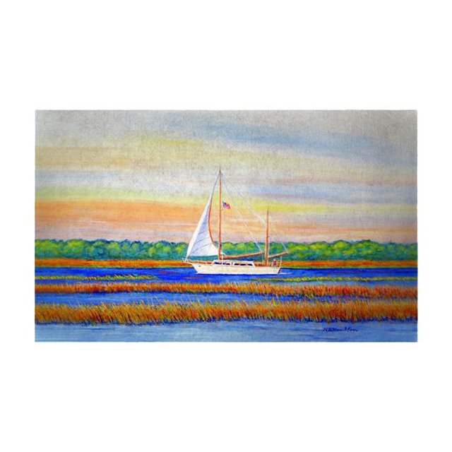 Betsy Drake DM1075G Tapis de Porte à Voile Marsh 30 x 50 Po - Grand
