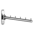 thumbnail image 1 of MVRLSH Clearance! Clothes Hanger Rack Swing Arm Folding Clothes Hanger Wall Mounted Saving Drying Rack Stainless 304 Laundry Room Hook Holder Foldable Hanging Hook Rod (Silver), 1 of 8