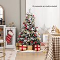 thumbnail image 3 of Costway 4.5 FT Pre-Lit Snow Flocked Christmas Tree Hinged Xmas Tree with 8 Modes 160 Lights, 3 of 10