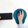 thumbnail image 4 of Gel Wrist Mouse Pad under $5! CQCYD Gel Wrist Support Mouse Pad, Ergonomic Gaming Mouse Mat with Cushion, Non-Slip Computer Desk Pad for PC Laptop Office, 4 of 5