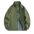 thumbnail image 1 of Imperméable pour Femme, Coupe-Vent pour Tenues de Randonnée, Manteau Décontracté d'Extérieur à Manches Longues, 1 of 2
