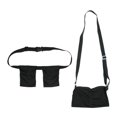 thumbnail image 2 of Surgery Drain Holder, Sliding Buckles Length Adjust Mastectomy Drainage Pouch Body Support Comfortable Wear  For Recovery Black, 2 of 8