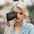 thumbnail image 1 of Women’s Lychee Pattern Soft Leather Bowknot Coin Purse Card Holder Mini Handbag with Zip Closure, Card Slots, ID Window and Coin Compartment, 1 of 6