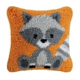 thumbnail image 2 of kurtrusly DIY Latch Hook Set Throw Pillow Covers Craft for Embroidery Carpet Civet, 2 of 9