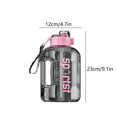 thumbnail image 3 of sharpies Large Capacity Water Cup ton Barrel Sports Fitness Male and Female Students Portable Plastic Space Pot Big Belly Water Cup Labor Day Water Cup HWRETIE, 3 of 6