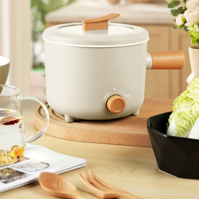 olkpmnmk Clearance,Electric Cooking Pot Multifunctional Non Stick Electric Cooking Pot 2 Gear Mini Hot Pot Cooker With Handle Electric Hot Pot Suitable For Dorm Small F,Clearance