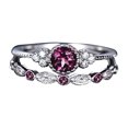 thumbnail image 1 of DPTALR Band Diamond Ring Stainless Steel Inlaid With Diamond To Metabolism Lymphatic Drainage Ring, 1 of 3