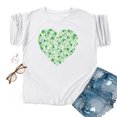 thumbnail image 2 of Chemises de la Saint-Patrick pour Femmes Saint-Valentin Imprimé Hiver Décontracté Floral Haut Saint-Patrick, 2 of 4