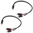 thumbnail image 3 of 1 Male To 2 Female  Cable, Subwoofer Y Adapter Cable Multipurpose    Low Loss  for Mixer for Home Theater, 3 of 8