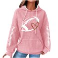 thumbnail image 1 of Rbaofujie Chandails d'Automne pour Femmes Chandails Décontractés à Manches Longues à Col Rond pour Femmes Chandails pour Dames Hauts Blouse Chandail à Capuchon Uni Rose Chandails à Capuchon pour Femmes, 1 of 4