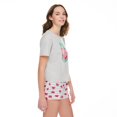 thumbnail image 4 of No Boundaries Women's Tee and Boxer Short 2-Piece Set, 4 of 6