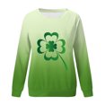 thumbnail image 4 of QIPOPIQ Chandails à Manches Longues pour Femmes T-Shirts de la Saint-Patrick Chandail Shamrock T-Shirt Vert Hauts T-Shirts de la Saint-Patrick Tuniques à Col Rond pour Dames T-Shirts de Fête T-Shirts Graphiques Aubaines, 4 of 4