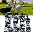 thumbnail image 4 of Golf Wood Headcover Set Driver Fairway Club Head Long Neck Club Drivers Golf Covers 4PCS No 1 3 5 UT, 4 of 9